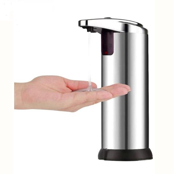 250ml stainless steel automatic soap dispenser handsir smart sensor touchless liquid for home bathroom
250ml stainless steel automatic soap dispenser handsir smart sensor touchless liquid for home bathroom