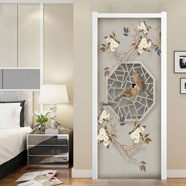 wallpapers chinese style flower bird door sticker 3d mural wallpaper living room bedroom study diy self-adhesive decoration
wallpapers chinese style flower bird door sticker 3d mural wallpaper living room bedroom study diy self-adhesive decoration