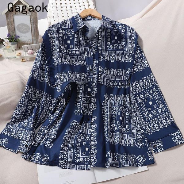 women's blouses & shirts gagaok indie folk women shirt 2021 spring autumn turn-down collar full print retro loose casual wild korean a, White
women's blouses & shirts gagaok indie folk women shirt 2021 spring autumn turn-down collar full print retro loose casual wild korean a, White