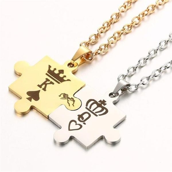 creative stainless steel lovers necklace king queen crown pendant accessories european american fashion jewelry gifts necklaces, Silver
creative stainless steel lovers necklace king queen crown pendant accessories european american fashion jewelry gifts necklaces, Silver