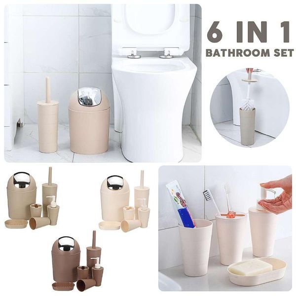 bath accessory set 6 in 1 bathroom sets toothbrush holder soap dish toilet brush trash can mouthwash cup hand sanitizer bottlt
bath accessory set 6 in 1 bathroom sets toothbrush holder soap dish toilet brush trash can mouthwash cup hand sanitizer bottlt