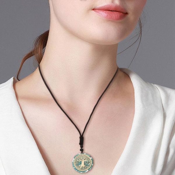 pendant necklaces fashion tree necklace vintage turquoise stone round hollow locket pendants charm jewelry gifts for women men, Silver
pendant necklaces fashion tree necklace vintage turquoise stone round hollow locket pendants charm jewelry gifts for women men, Silver