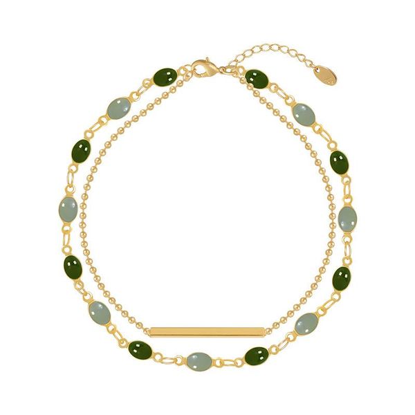 charm bracelets retro double layer brass oil dripping gold plated bracelet ins elegant mother's day gift for women sbr210058, Golden;silver
charm bracelets retro double layer brass oil dripping gold plated bracelet ins elegant mother's day gift for women sbr210058, Golden;silver