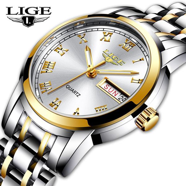 wristwatches lige luxury ladies watch women waterproof rose gold steel strap wrist watches brand bracelet clock relogio feminino, Slivery;brown
wristwatches lige luxury ladies watch women waterproof rose gold steel strap wrist watches brand bracelet clock relogio feminino, Slivery;brown