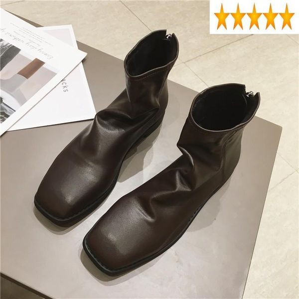 boots fashion women square toe ankle casual low heels zipper pu leather shoes female winter vintage high riding, Black
boots fashion women square toe ankle casual low heels zipper pu leather shoes female winter vintage high riding, Black