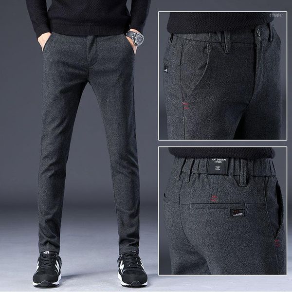 elastic comfortable wear slacks mao qiu dong men plus sweat pants trendy small straight long men's jeans, Blue
elastic comfortable wear slacks mao qiu dong men plus sweat pants trendy small straight long men's jeans, Blue