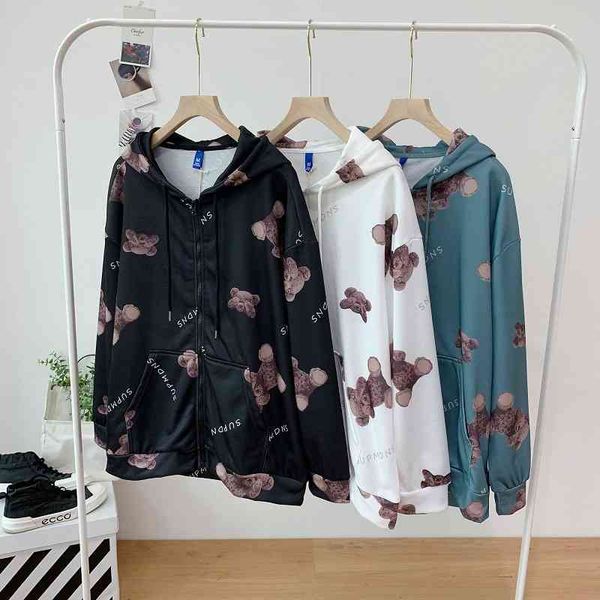 bear manyin cardigan sweater men's fashion hip hop loose r1se zhou zhennan same pair zipper coat, Black
bear manyin cardigan sweater men's fashion hip hop loose r1se zhou zhennan same pair zipper coat, Black