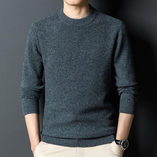 men's sweaters thickened 100% pure sweater round neck solid color autumn and winter bottoming korean fashion slim sweater., White;black
men's sweaters thickened 100% pure sweater round neck solid color autumn and winter bottoming korean fashion slim sweater., White;black