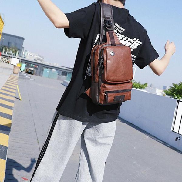 backpack vintage pu leather men chest backbag casual fashion male messenger bags back pack crossbody small sling single shoulder bag
backpack vintage pu leather men chest backbag casual fashion male messenger bags back pack crossbody small sling single shoulder bag