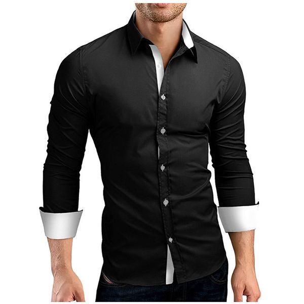 men's shirt plus size basic long sleeve daily slim spread collar red navy blue, White;black
men's shirt plus size basic long sleeve daily slim spread collar red navy blue, White;black