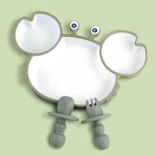 crab divided suction cup plate kids compartment silicone tableware anti-slip baby dishes feeding bowl dispensing children's uten g1221
crab divided suction cup plate kids compartment silicone tableware anti-slip baby dishes feeding bowl dispensing children's uten g1221