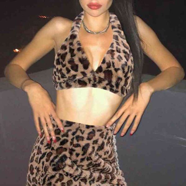 women v-neck bra tank crop faux fur daily leisure sleeveless leopard personality printing halter vest, White
women v-neck bra tank crop faux fur daily leisure sleeveless leopard personality printing halter vest, White
