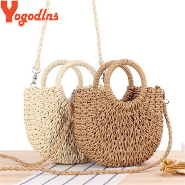 yogodlns handmade half-round rattan woven straw bag summer women messenger crossbody bags girls small beach handbag 2021 lj210203
yogodlns handmade half-round rattan woven straw bag summer women messenger crossbody bags girls small beach handbag 2021 lj210203
