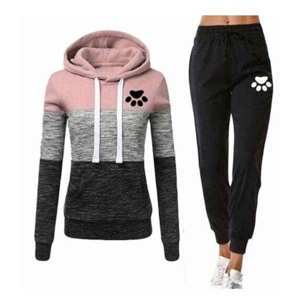 autumn winter running tracksuit woman patchwork hoodie+pants 2 piece suit long sleeve sweatshirts and trousers sports suit, White
autumn winter running tracksuit woman patchwork hoodie+pants 2 piece suit long sleeve sweatshirts and trousers sports suit, White