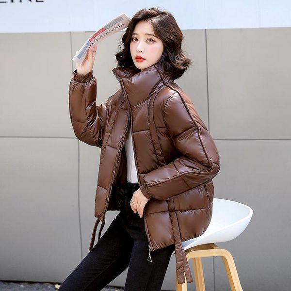 women's down & parkas solid zipper pockets stand collar ladies parka casual winter jacket thick long sleeve jackets for female, Black
women's down & parkas solid zipper pockets stand collar ladies parka casual winter jacket thick long sleeve jackets for female, Black