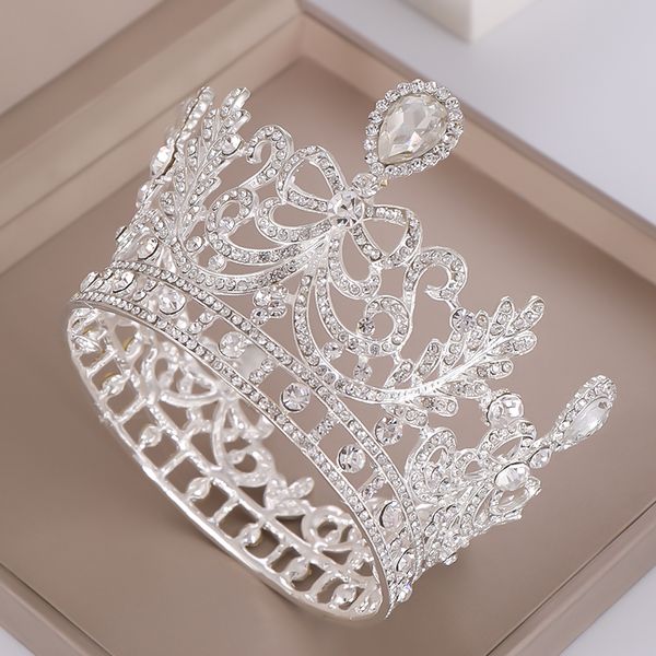 luxury round rhinestone crystal wedding crown bride tiaras and crowns queen diadem bride crown bridal hair jewelry accessoriesdio chan conta, Golden;white
luxury round rhinestone crystal wedding crown bride tiaras and crowns queen diadem bride crown bridal hair jewelry accessoriesdio chan conta, Golden;white