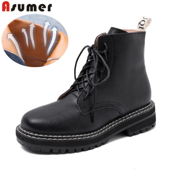 asumer plus size 35-43 genuine leather women zip bottom thick ladies'motorcycle winter snow boots, Black
asumer plus size 35-43 genuine leather women zip bottom thick ladies'motorcycle winter snow boots, Black