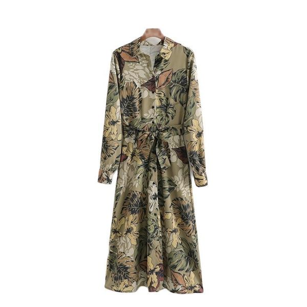 fashion women green leaf print shirt long sleeve office ladies midi dress with slash 1d204 210416, Black;gray
fashion women green leaf print shirt long sleeve office ladies midi dress with slash 1d204 210416, Black;gray