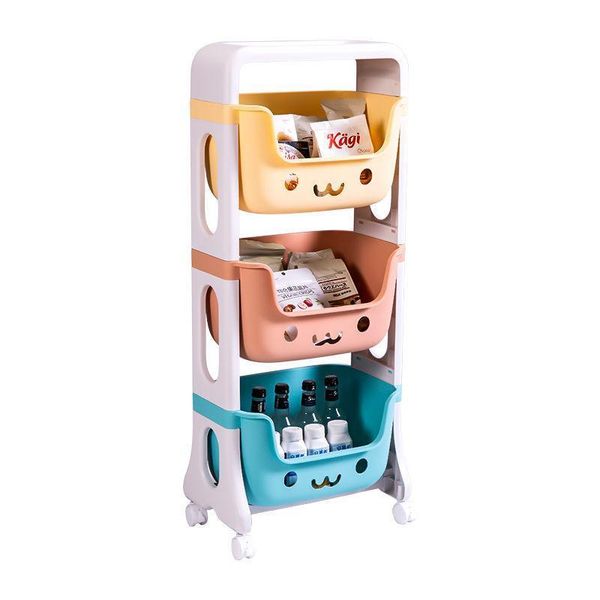 hooks & rails children's toy storage rack home bedroom bedside finishing multi-layer macaron color trolley cart floor
hooks & rails children's toy storage rack home bedroom bedside finishing multi-layer macaron color trolley cart floor