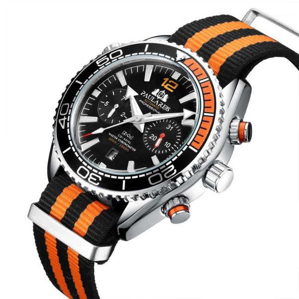luxury men military sport watches waterproof men's automatic mechanical watch multifunctional male nylon band clock wristwatches, Slivery;brown
luxury men military sport watches waterproof men's automatic mechanical watch multifunctional male nylon band clock wristwatches, Slivery;brown