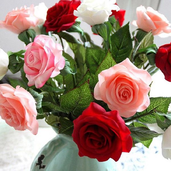 decorative flowers & wreaths 1pcs romantic rose artificial flower diy red white silk fake for party home wedding decoration valentine's
decorative flowers & wreaths 1pcs romantic rose artificial flower diy red white silk fake for party home wedding decoration valentine's
