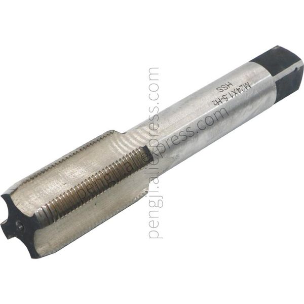 machine tap m24 x 1.5 mm pitch thread 4 flutes, high speed steel forming pointed tap, hss metric screw plug tap. hand tools
machine tap m24 x 1.5 mm pitch thread 4 flutes, high speed steel forming pointed tap, hss metric screw plug tap. hand tools