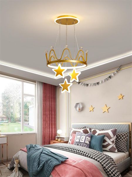 pendant lamps crown five pointed star lights children's room lamp pink bedroom light study modern girl princess
pendant lamps crown five pointed star lights children's room lamp pink bedroom light study modern girl princess
