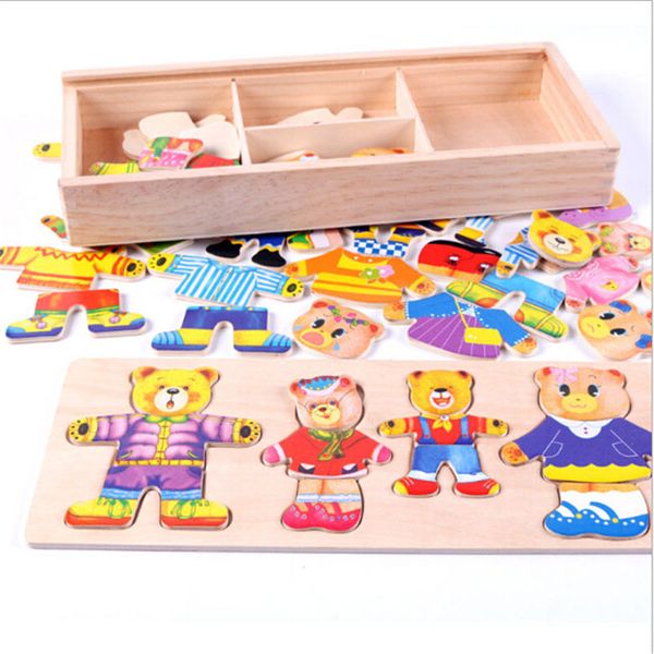 wooden puzzles baby educational toys bear changing clothes puzzles kids childrens wooden toys for children new oyuncak
wooden puzzles baby educational toys bear changing clothes puzzles kids childrens wooden toys for children new oyuncak