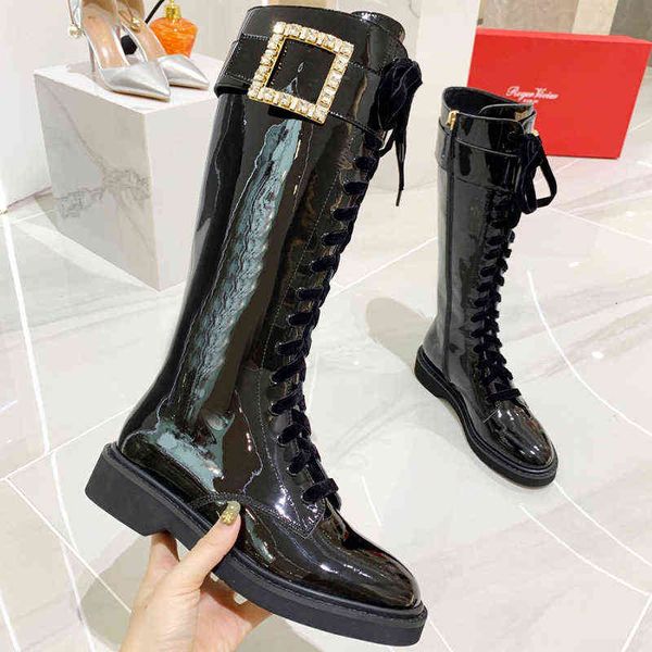 female boots yang mi's same sho 2022 autumn thick soled patent leather high long tube knight boots children, Black
female boots yang mi's same sho 2022 autumn thick soled patent leather high long tube knight boots children, Black