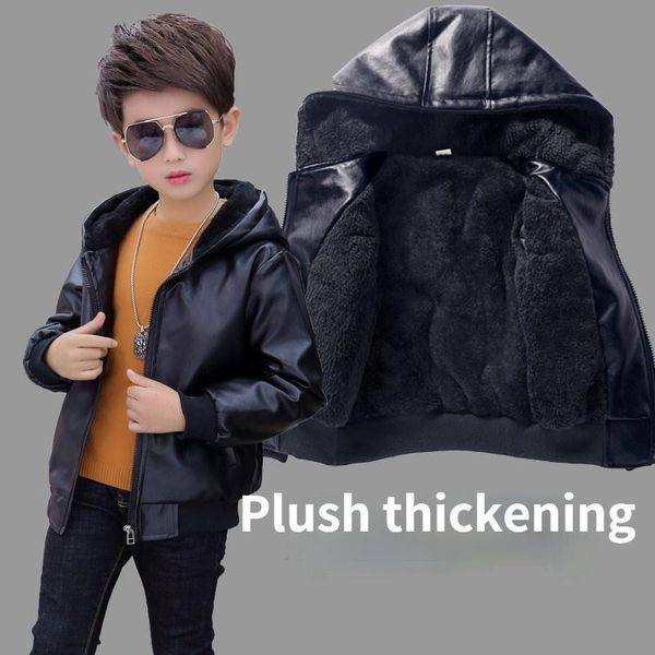 jackets boys plush fur coat winter jacket kids pu casual warm children's thickened outwear, Blue;gray
jackets boys plush fur coat winter jacket kids pu casual warm children's thickened outwear, Blue;gray