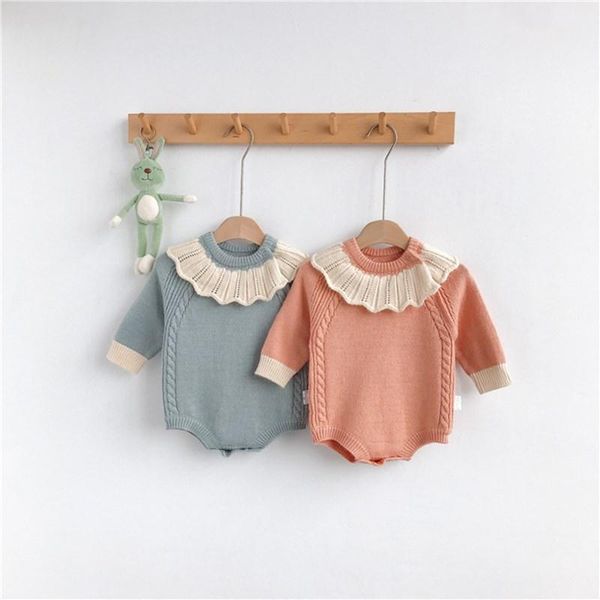 jumpsuits baby rompers long-sleeved knit romper, solid color lace collar, simple and sweet for boys girls, Blue
jumpsuits baby rompers long-sleeved knit romper, solid color lace collar, simple and sweet for boys girls, Blue