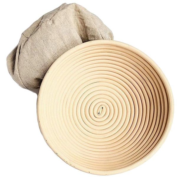 packs of 10 inch round proof basket with cloth cover lined bread bowl baking dough proofing storage baskets
packs of 10 inch round proof basket with cloth cover lined bread bowl baking dough proofing storage baskets