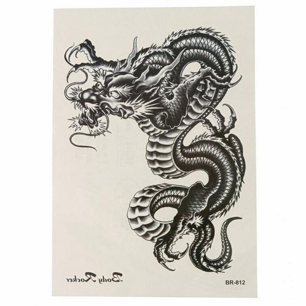 temporary tattoos 1pc 3d black dragon removable waterproof tattoo arm leg body art sticker
temporary tattoos 1pc 3d black dragon removable waterproof tattoo arm leg body art sticker