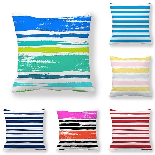 cushion/decorative pillow 2021 geometric plaid stripes print case two-color striped polyester throw cover decor sofa car pillows 45 cm
cushion/decorative pillow 2021 geometric plaid stripes print case two-color striped polyester throw cover decor sofa car pillows 45 cm