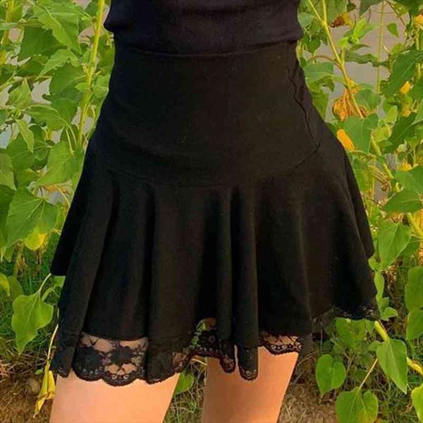 black goth y2k pleated skirt woman punk style dark academia aesthetic vintage mini skirts lace edge high waist saias
black goth y2k pleated skirt woman punk style dark academia aesthetic vintage mini skirts lace edge high waist saias
