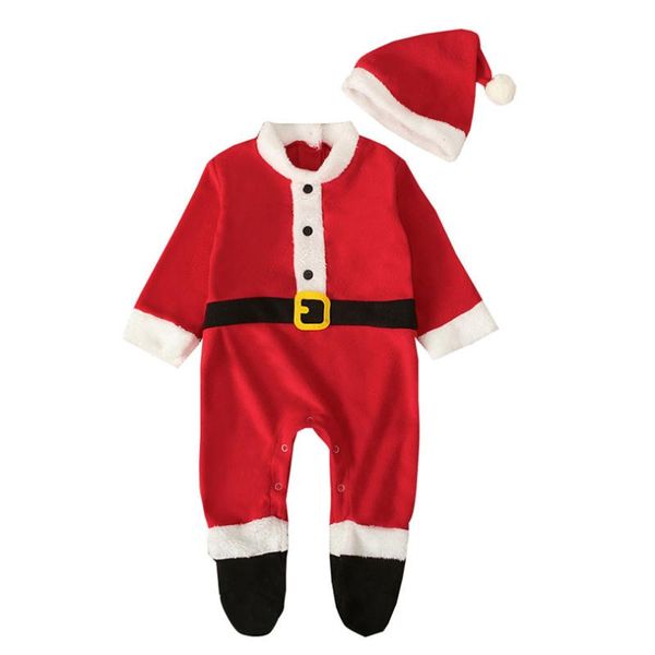 footies xmas born infant boys girls santa suit print long sleeve jumpsuit fashion baby clothes + christmas hat set 0-18m a20, Blue
footies xmas born infant boys girls santa suit print long sleeve jumpsuit fashion baby clothes + christmas hat set 0-18m a20, Blue