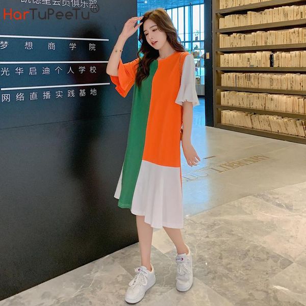 casual dresses women summer dress 2021 plus size stylish colours block oversize ~3xl loose fit ruffle sleeve for girls homewear, Black;gray
casual dresses women summer dress 2021 plus size stylish colours block oversize ~3xl loose fit ruffle sleeve for girls homewear, Black;gray