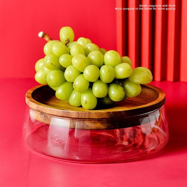 dishes & plates glass plate fruit nut dried storage box container double layer candy tray with wooden lid for home kitchen
dishes & plates glass plate fruit nut dried storage box container double layer candy tray with wooden lid for home kitchen