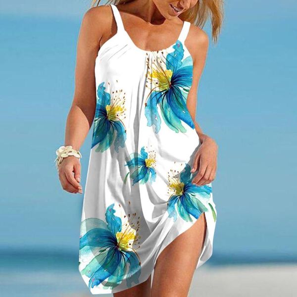 casual dresses floral print loose beach dress spaghetti strap holiday sundresses women flower o-neck summer female mini robe, Black;gray
casual dresses floral print loose beach dress spaghetti strap holiday sundresses women flower o-neck summer female mini robe, Black;gray