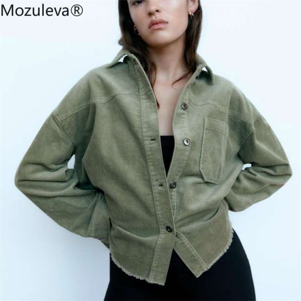 za women autumn corduroy cotton jacket lapel loose tooling jacket female vintage turn-down collar coat femininas 210928, Black;brown
za women autumn corduroy cotton jacket lapel loose tooling jacket female vintage turn-down collar coat femininas 210928, Black;brown