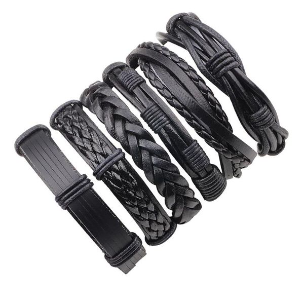 charm bracelets 6pcs braided wrap leather braid punk wristbands for men hiphop jewelry, Golden;silver
charm bracelets 6pcs braided wrap leather braid punk wristbands for men hiphop jewelry, Golden;silver