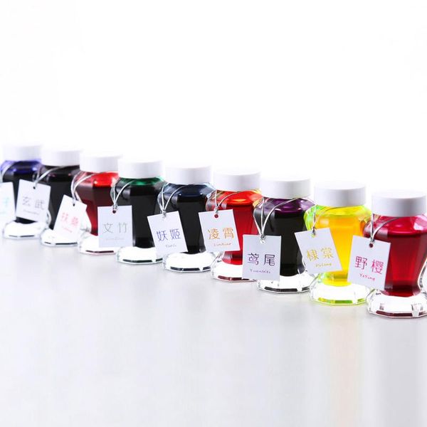 1pc non-carbon colored ink large capacity 50ml fountain pen glass bottle 9 colors for choose school office supplies pens
1pc non-carbon colored ink large capacity 50ml fountain pen glass bottle 9 colors for choose school office supplies pens