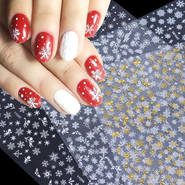 12pcs gold silver christmas stickers for nails winter snowflake adhesive decals year nail art decoration slider laty/smy-11, Black
12pcs gold silver christmas stickers for nails winter snowflake adhesive decals year nail art decoration slider laty/smy-11, Black
