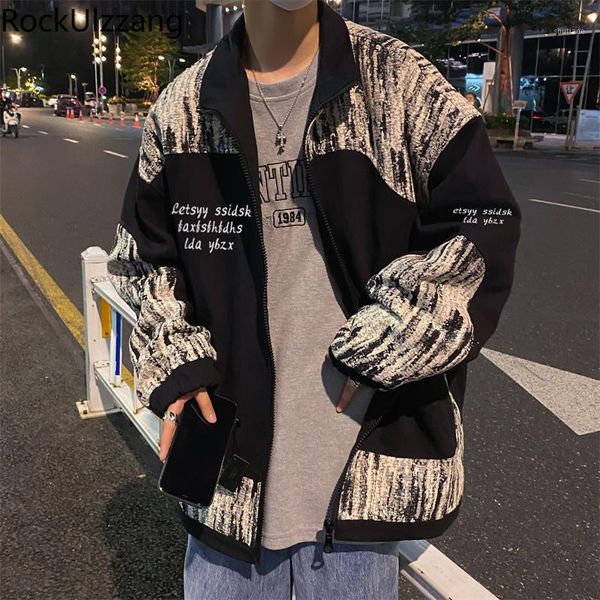 men's jackets zip up oversized colorblock contrast patchwork jacket fall japanese fashion men kpop coat windbreaker streetwear plus har, Black;brown
men's jackets zip up oversized colorblock contrast patchwork jacket fall japanese fashion men kpop coat windbreaker streetwear plus har, Black;brown