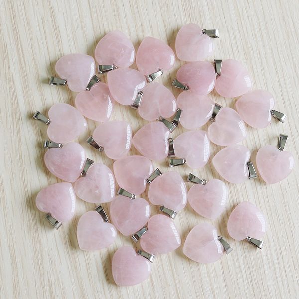 rose quartzs crystal necklace natural stone heart pendants fashion beads 20mm for diy jewelry making gemstones, Bronze;silver
rose quartzs crystal necklace natural stone heart pendants fashion beads 20mm for diy jewelry making gemstones, Bronze;silver