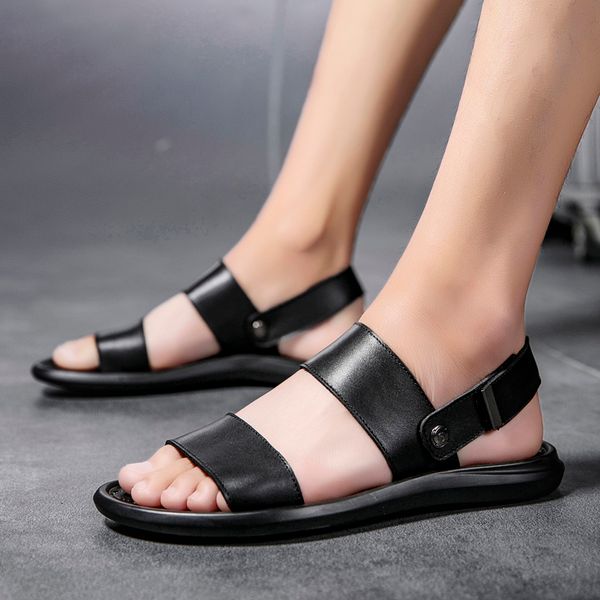 genuine leather sandals for men casual shoes 2021 summer men flip flops beach sandal slipper no-slip zapatos hombre, Black
genuine leather sandals for men casual shoes 2021 summer men flip flops beach sandal slipper no-slip zapatos hombre, Black