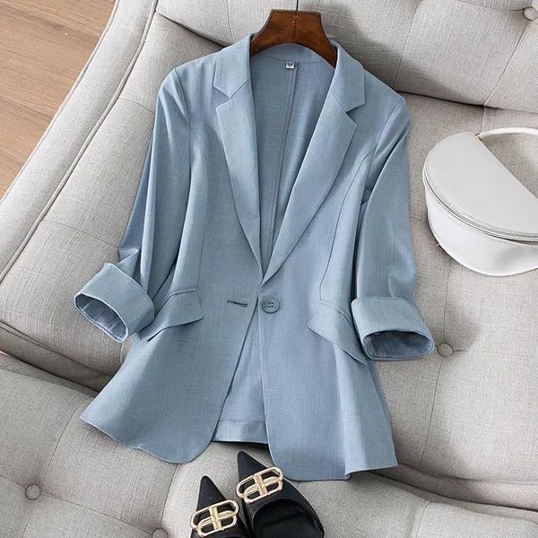 women's suits & blazers tencel linen thin small suit jacket female large size air-conditioned shirt 2021 spring and summer korean casua, White;black
women's suits & blazers tencel linen thin small suit jacket female large size air-conditioned shirt 2021 spring and summer korean casua, White;black
