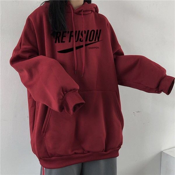 women's hoodies & sweatshirts ins hooded sweater autumn long sleeve plush thickening winter korean large loose coat fashion o7lk, Black
women's hoodies & sweatshirts ins hooded sweater autumn long sleeve plush thickening winter korean large loose coat fashion o7lk, Black