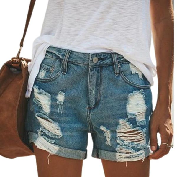 women's jeans vicabo fashon shorts vintage women ripped frayed denim summer casual roll-up short pants hole bottoms, Blue
women's jeans vicabo fashon shorts vintage women ripped frayed denim summer casual roll-up short pants hole bottoms, Blue
