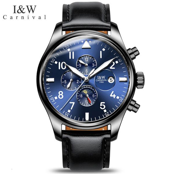 carnival brand fashion clock man luxury waterproof moon phase casual calendar mechanical relogio masculino, Slivery;brown
carnival brand fashion clock man luxury waterproof moon phase casual calendar mechanical relogio masculino, Slivery;brown